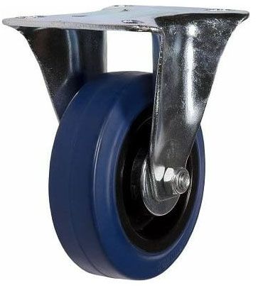 Колесо неповоротное 150 мм из эластичной резины MW150, TOR - фото